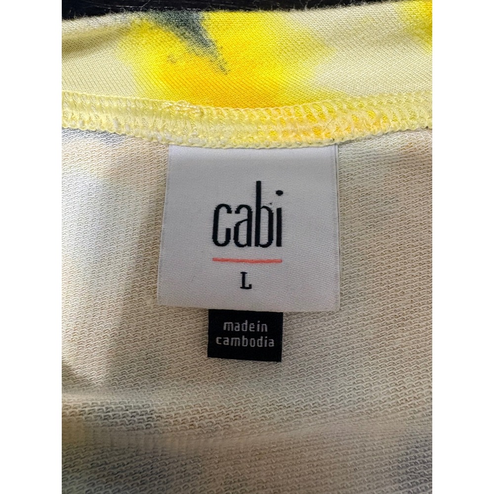Cabi Atomic Lounger Set Yellow Black Tie Dye Top L Pants XL 2 Piece Lounge Set - Picture 5 of 16